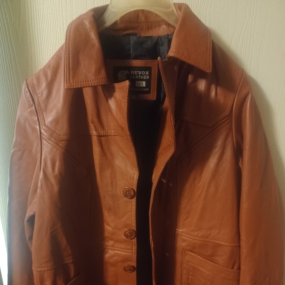 MENS REVOX LEATHER  JACKET